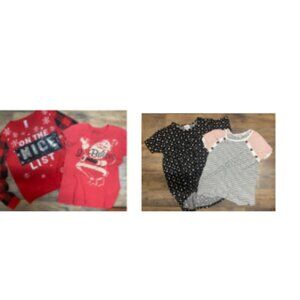 New Mix Kids Shirts - Red, Black, Pink